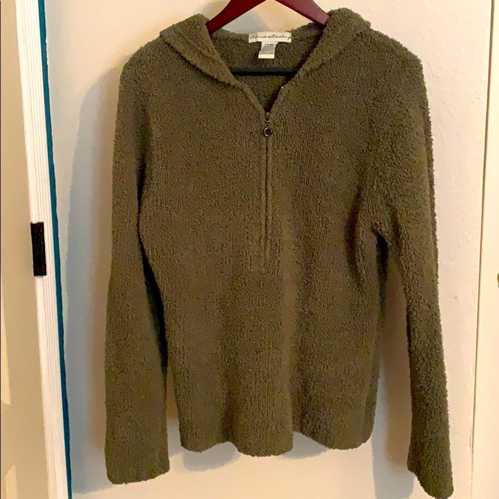 Olive green chenille sweater